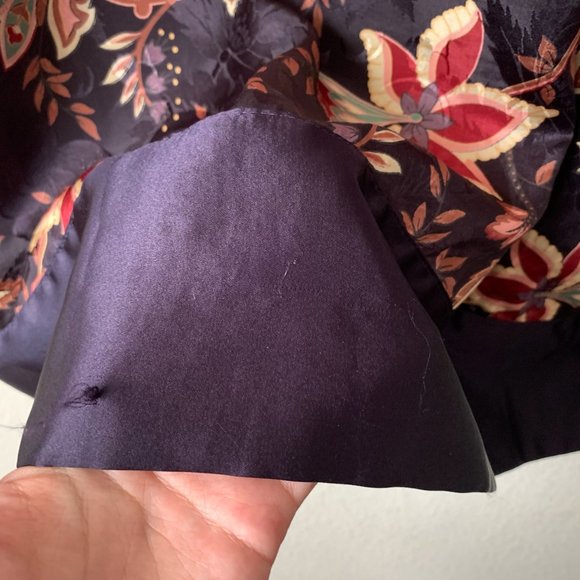 Rare Vintage VICTORIA'S SECRET Gold Label Satin Floral Kimono Robe - Picture 5 of 9